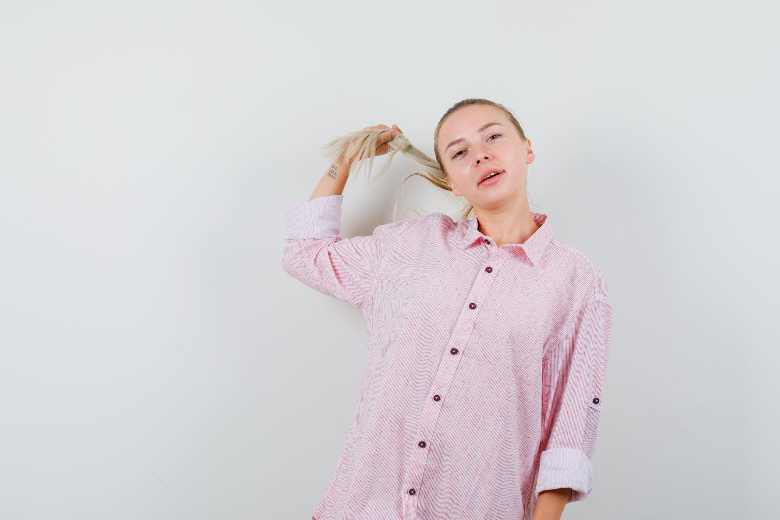 為掉髮所苦的女性